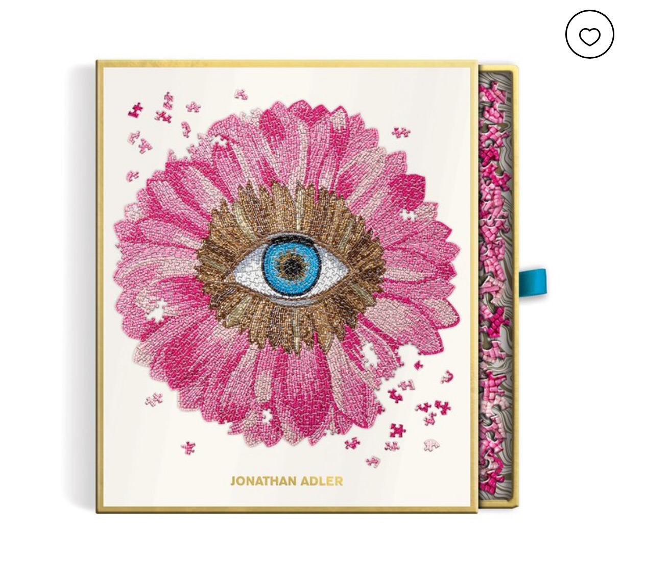 Holiday gift Jonathon Adler flower puzzle on More Than Turquoise blog