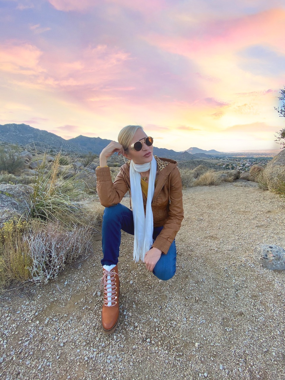 Lifestyle Influencer, Jamie Lewinger of More Than Turquoise wearing the TIA boot from Cecelia New York 