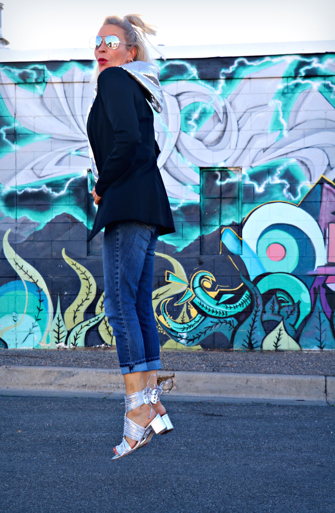 Lifestyle Blogger, Jamie Lewinger of More Than Turquoise, wearing Cecelia New York shoes