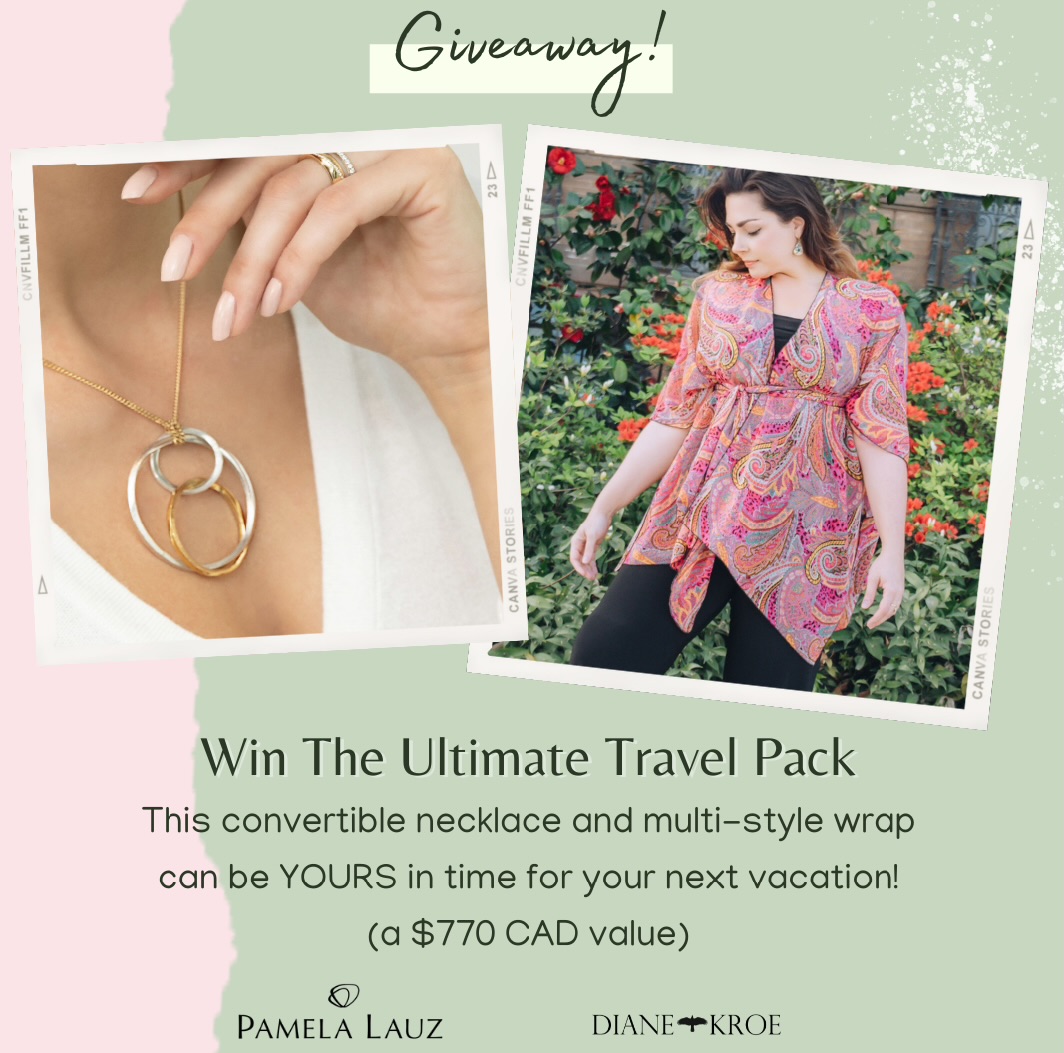 A Pamela Lauz Convertible Necklace and Diane Kroe Multi-style Wrap Giveaway on More Than Turquoise blog 